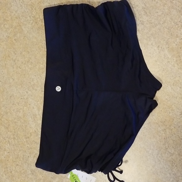 NWT LIVI Swim Short Navy Blue Plus Size 18 Cute Tie Leg Detail - Picture 4 of 6